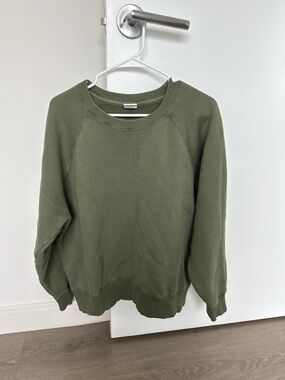 Outdoor voices Olive Green Crewneck Sweatshirt